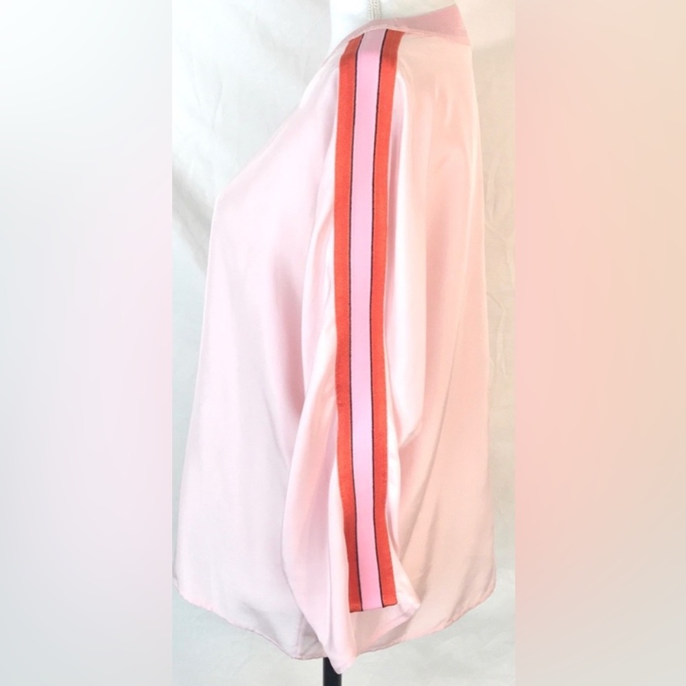 s a n d r o PARIS Light Pink Silk Top - Picture 2 of 10